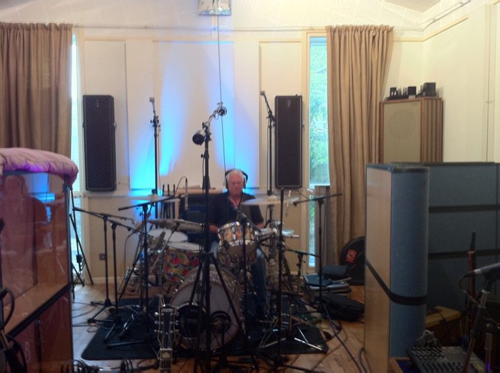 New Golden Earring album recordings London with Cesar Zuiderwijk on drums - picture Jan Rooymans